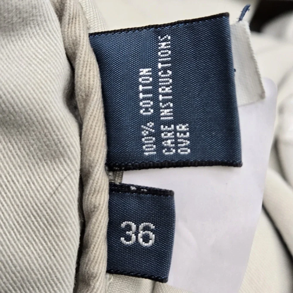 VINTAGE Polo Ralph Lauren Men Shorts 36 Beige Cargo Twill Utility